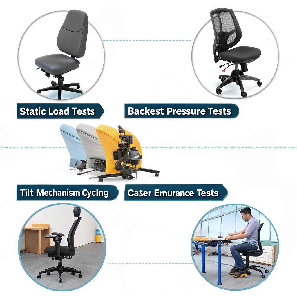 Ergonomic office chair setup