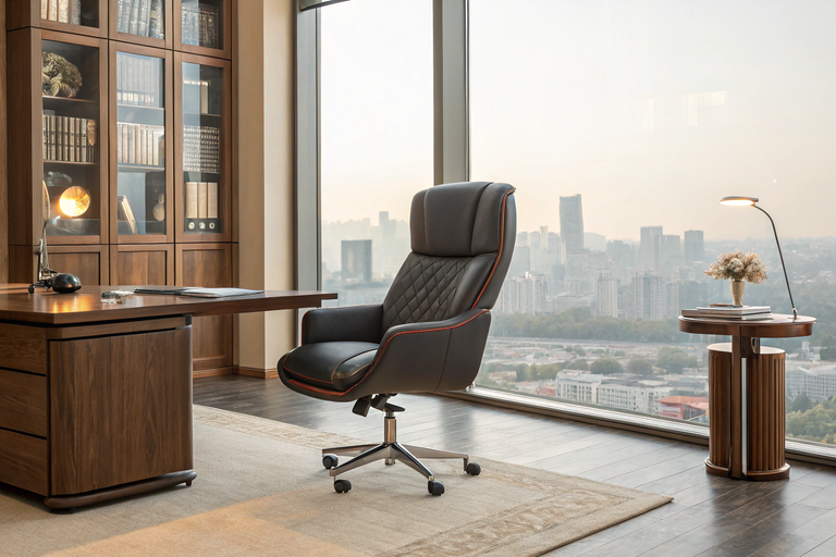 Executive Office with Leather Chair