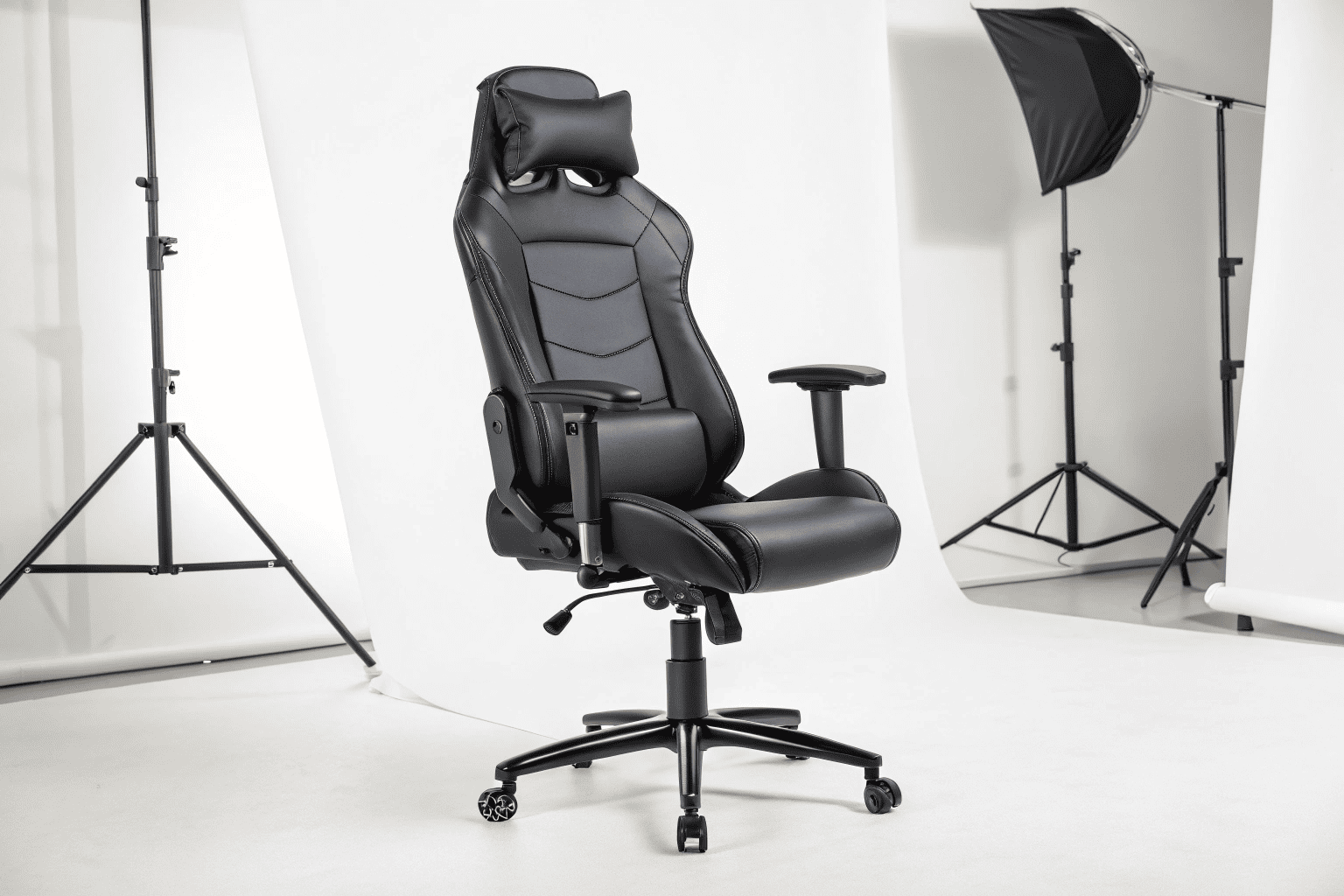 Black ergonomic office chair