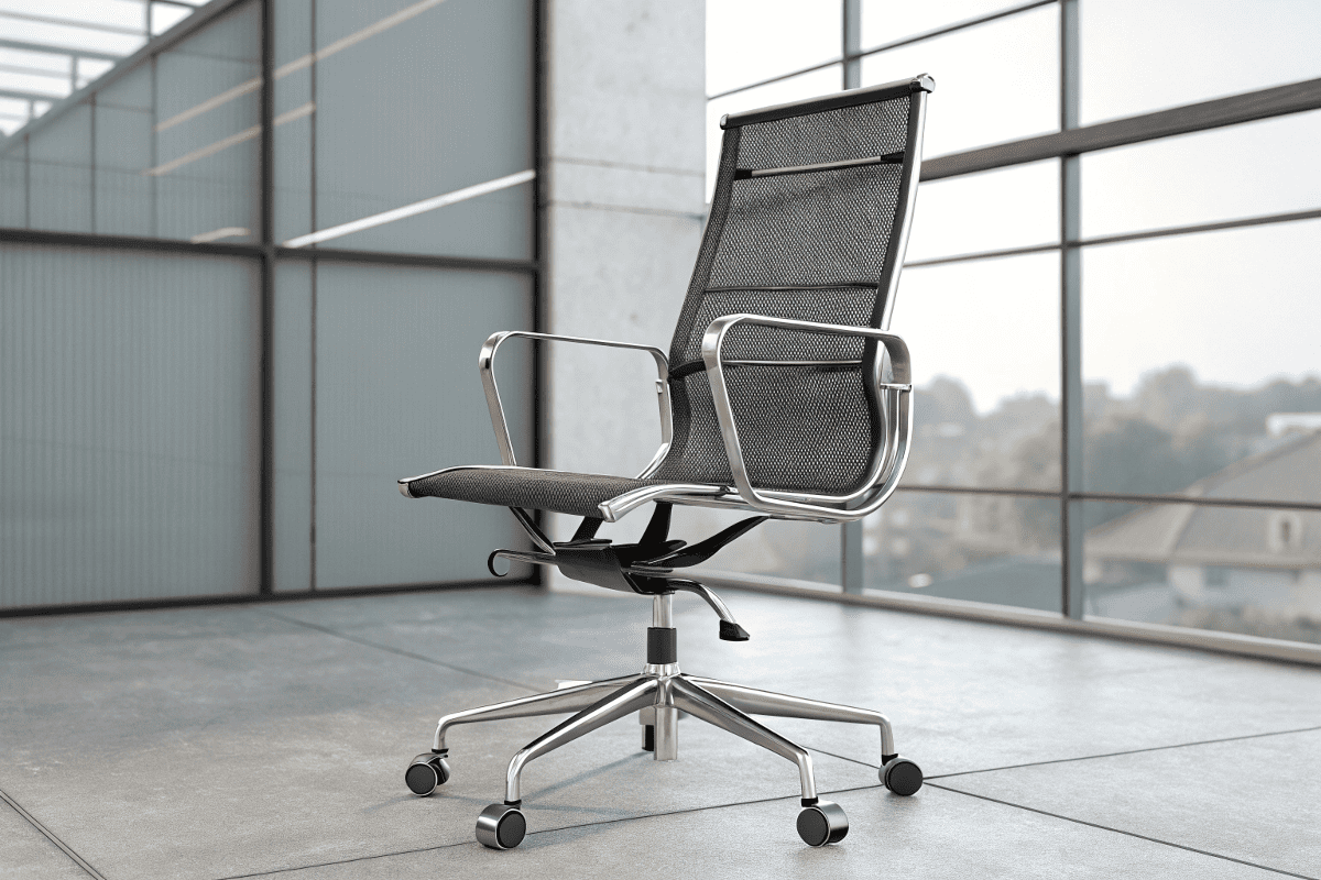 german-style office chair in modern workspace