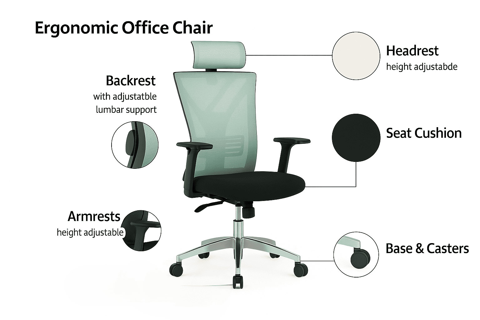 top-selling blue ergonomic mesh office chair