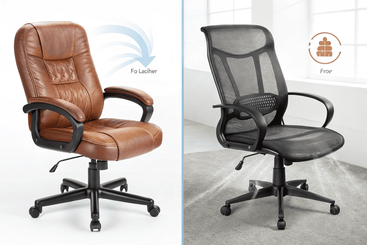 comparison of leather and [mesh office chairs](https://www.reddit.com/r/OfficeChairs/comments/186nle1/mesh_vs_fabric_for_hot_weather/)[^1]