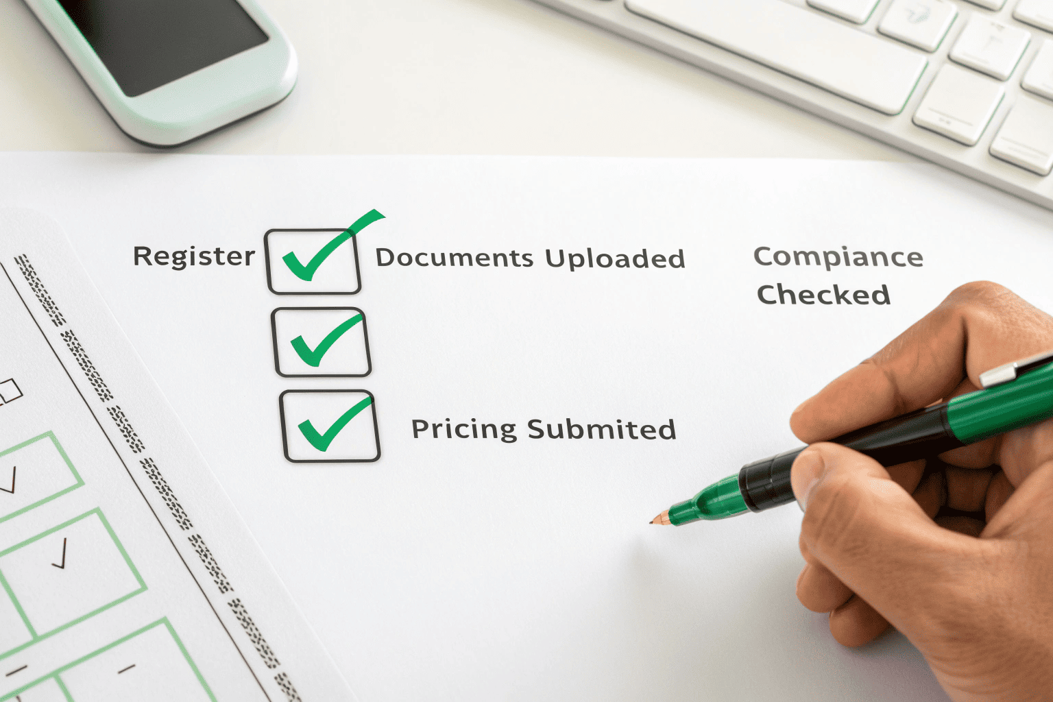 Checklist for buying furniture for government tenders