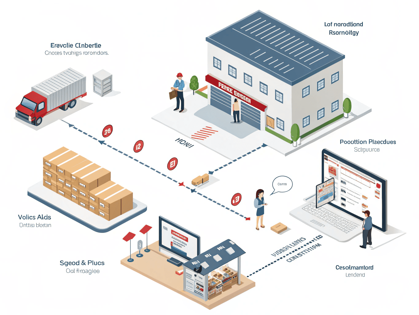Transparent workflow from factory to buyer