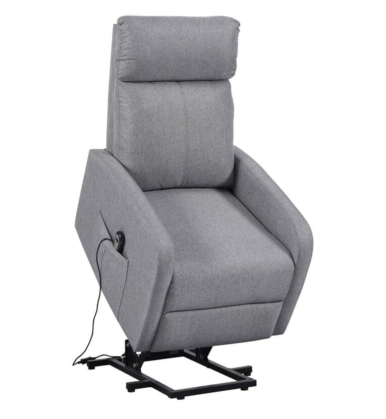QYRASIEL Lift Recliner Sofa QY-F7083-12 in grey fabric, lift assist